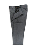 Grey Double-Breasted Slim Fit Suit
