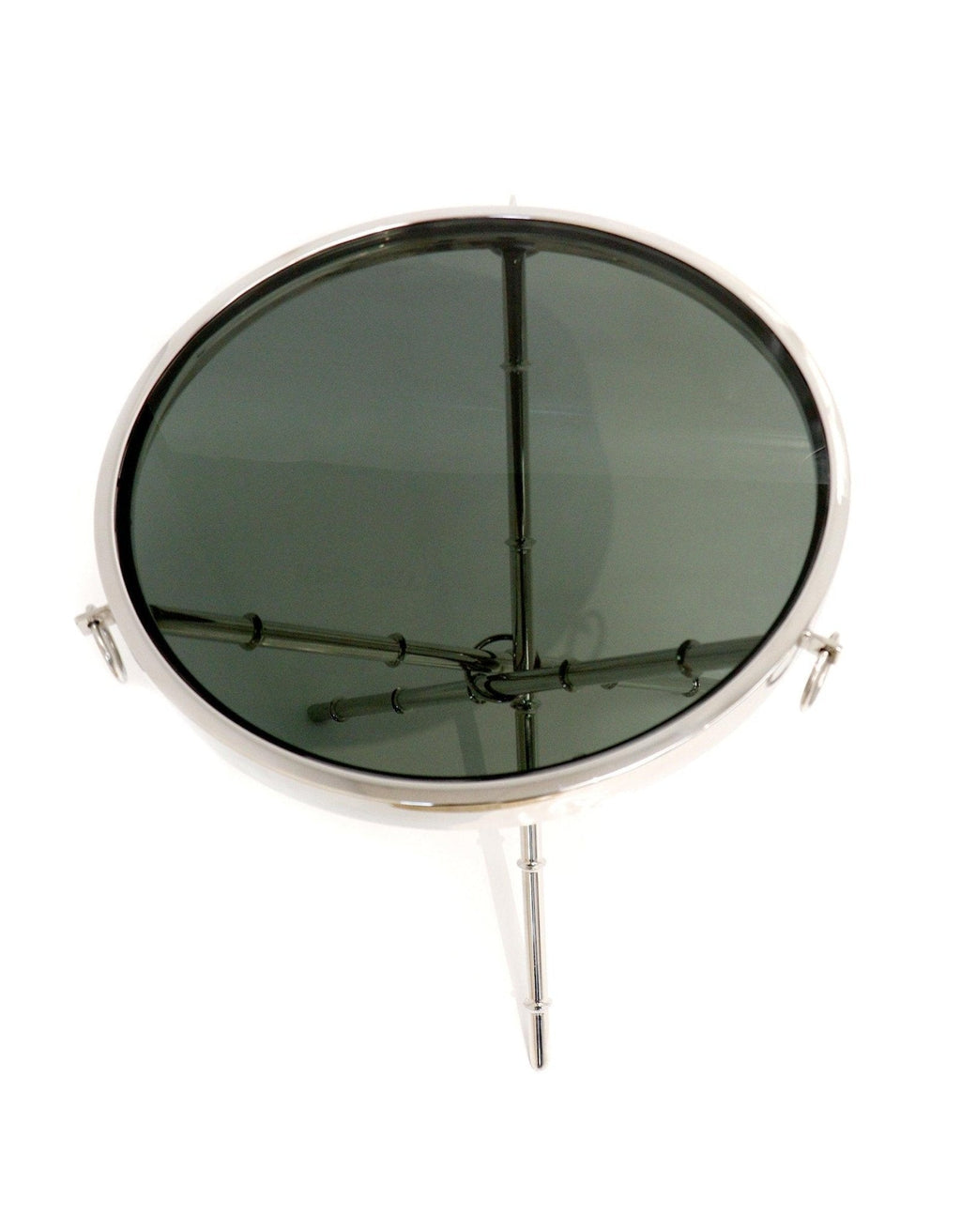 Canvello Steel & Glass Side Table - Silver