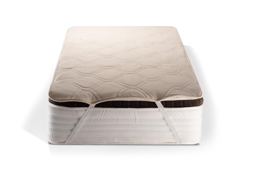 Reversible Hemp and organic cotton and Merino wool mattress pad, UK sizes