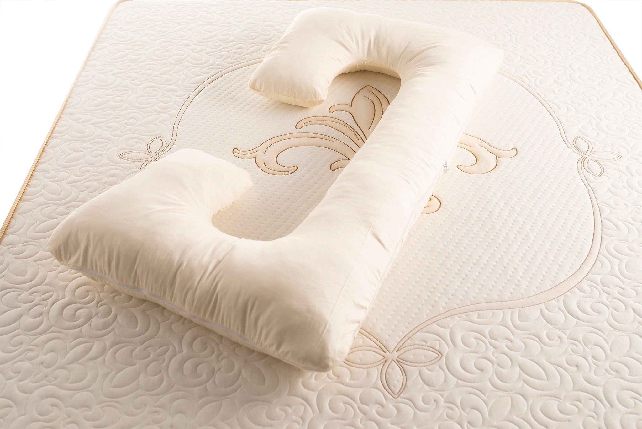 The Woolland Merino Wool Pregnancy Pillow, C-Shaped
