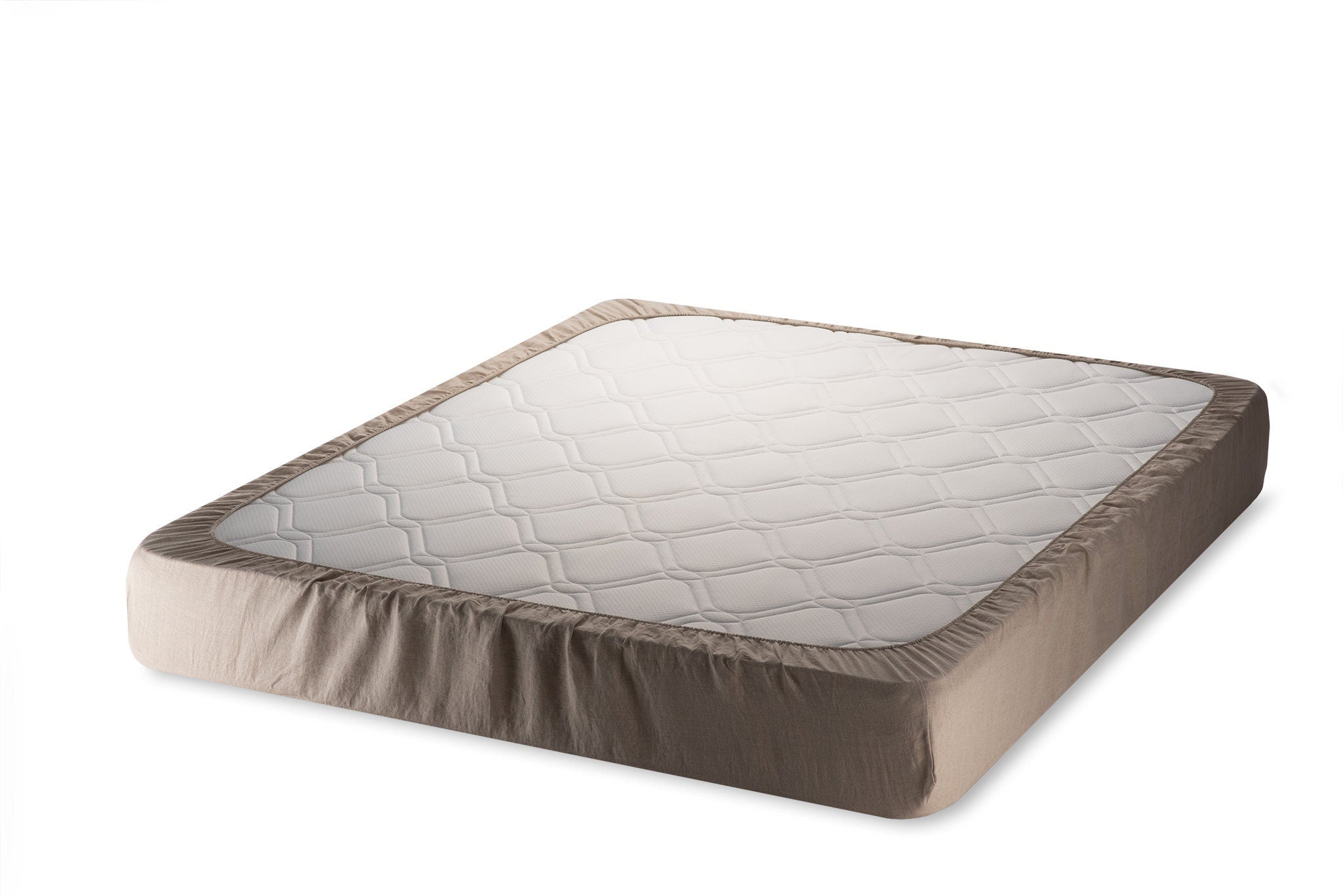 Natural linen fitted sheet