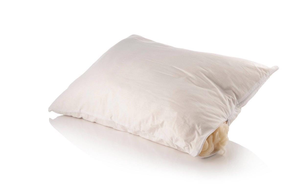Linen and wool pillow