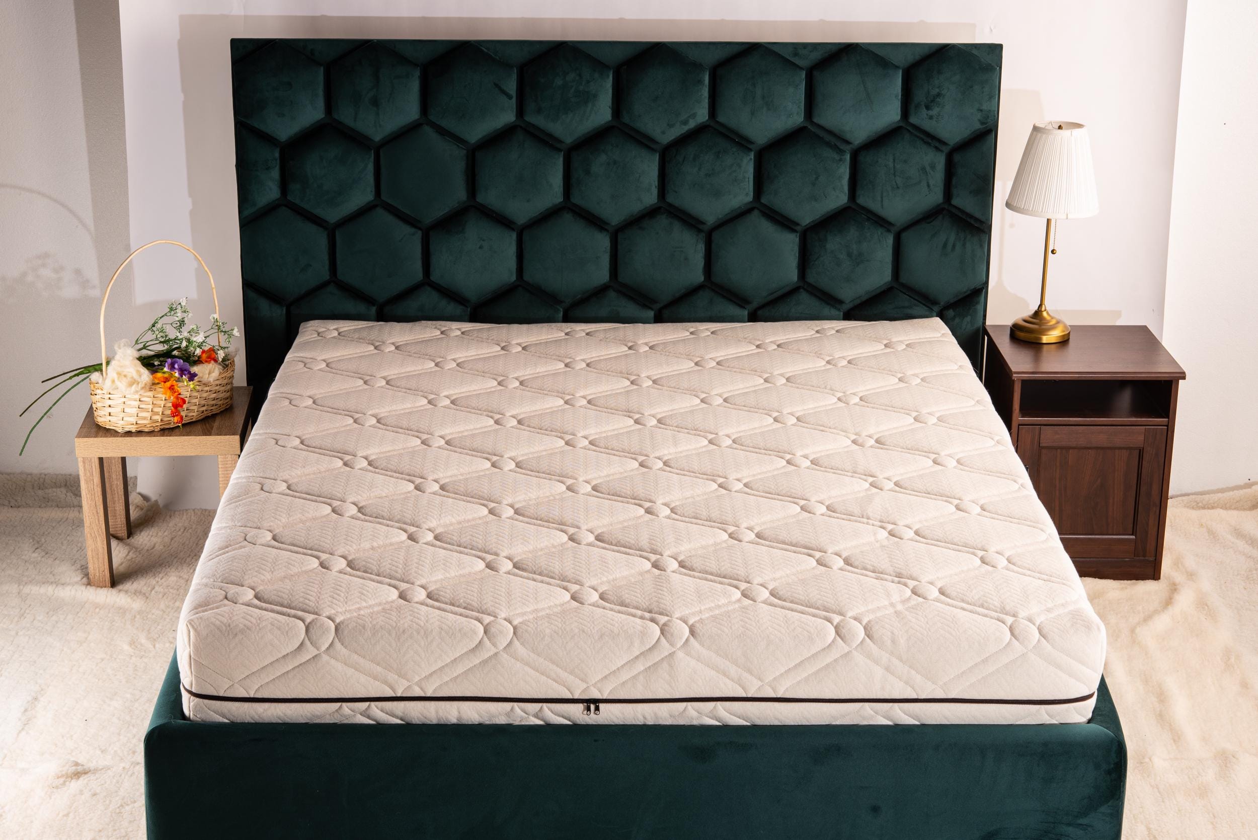 Hemp and organic cotton mattress cover, US SIZES