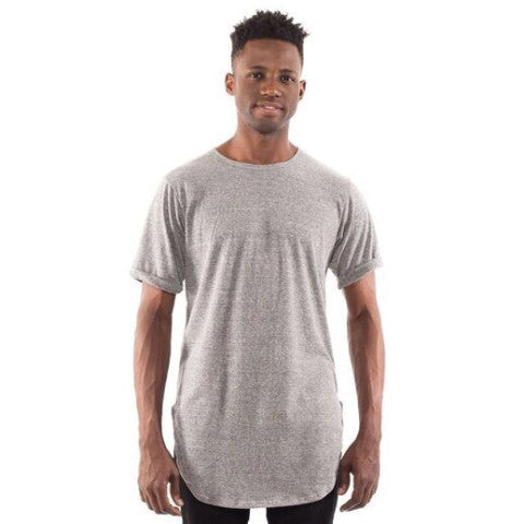 3011B - CLOSEOUT Men's Extended Curved Hem Tee