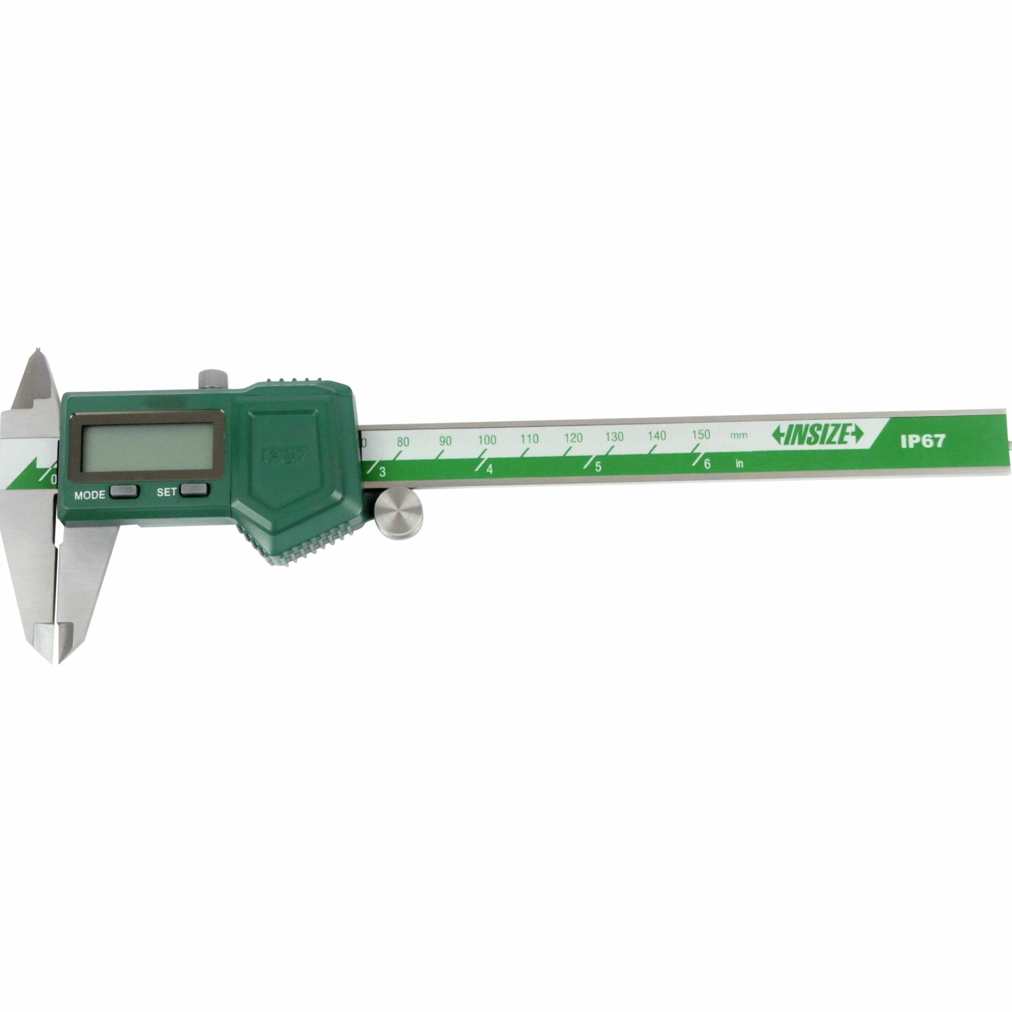 INSIZE IP67 Waterproof Digital Caliper  0-150mm / 0-6" Range Series 1118-150B