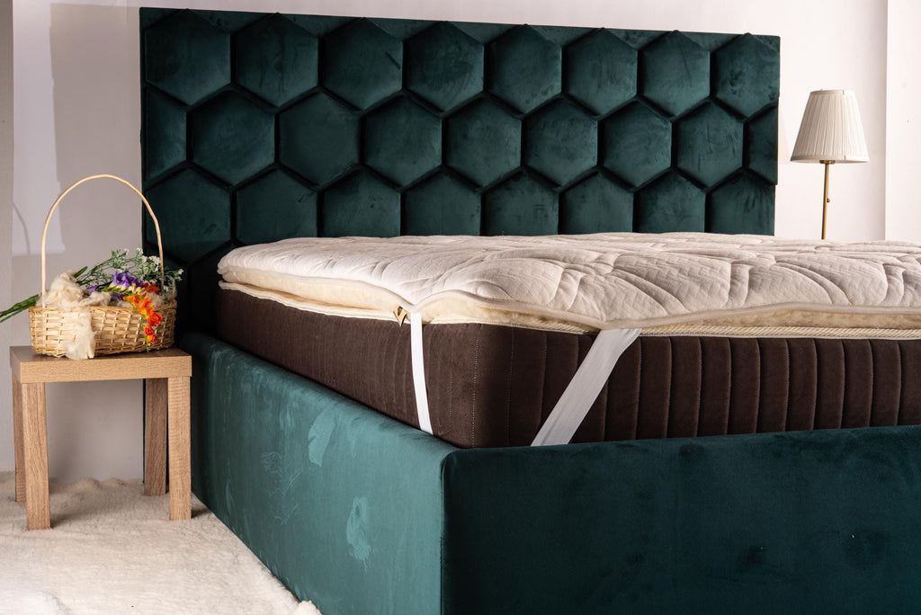 Reversible All Season Wool and Hemp Mattress Topper, US SIZE