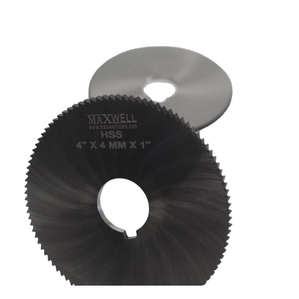 Maxwell HSS Slitting Saw 4" x 4 MM x 1" Bore